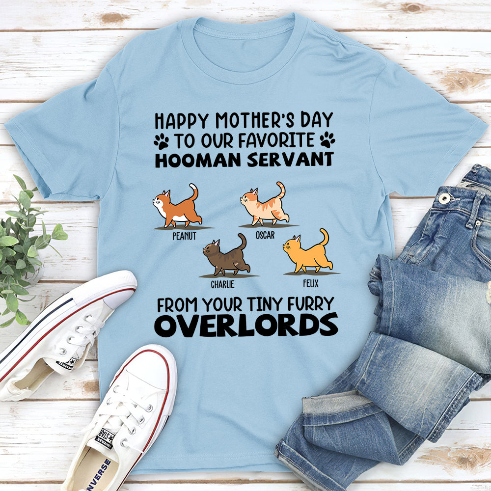 Cat Favorite Hooman Servant - Personalized Custom Unisex 5.3 oz T-shirt