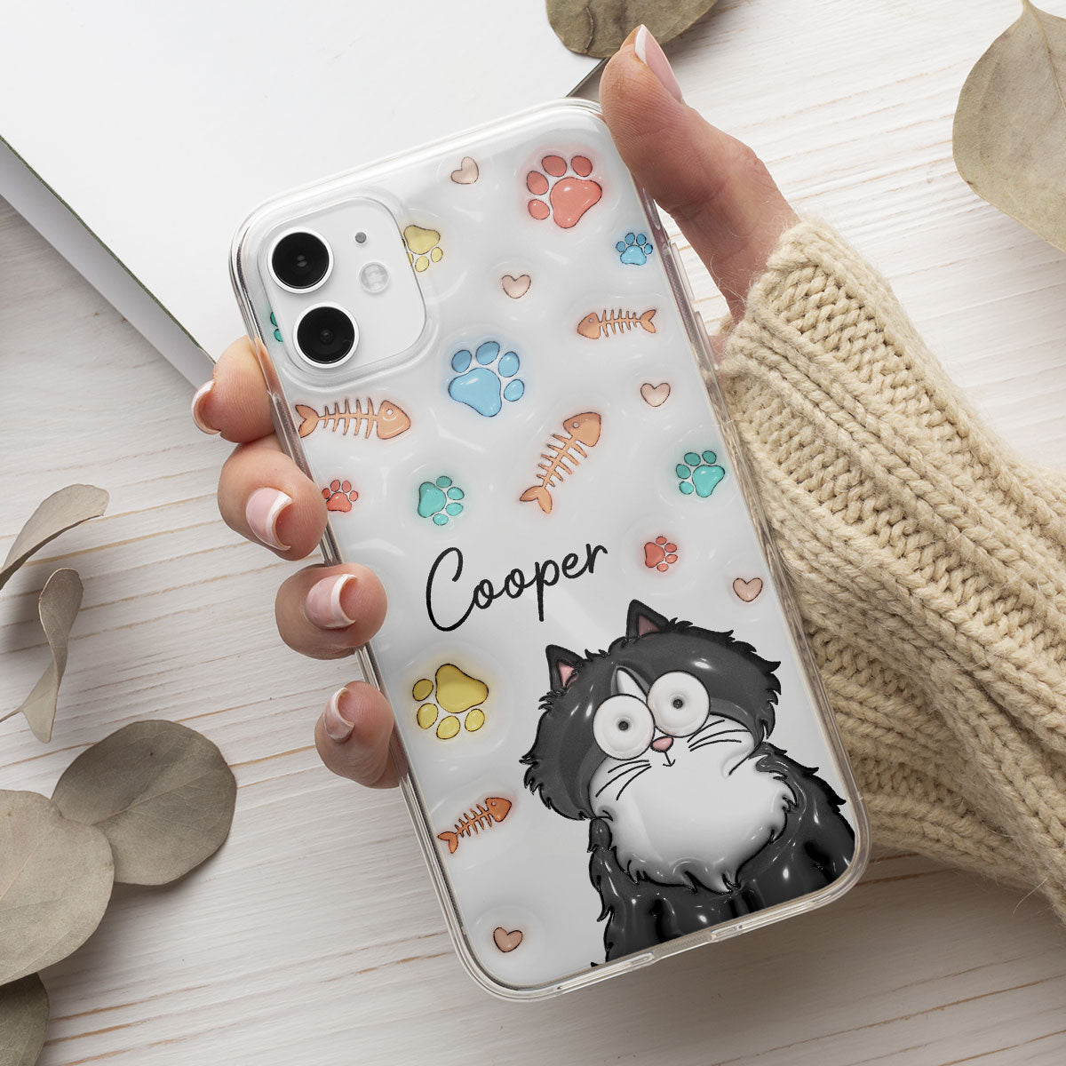 My Lovely Fur Babies - Personalized Custom 3D Inflated Effect Smartphone Case for Fashionable Protection