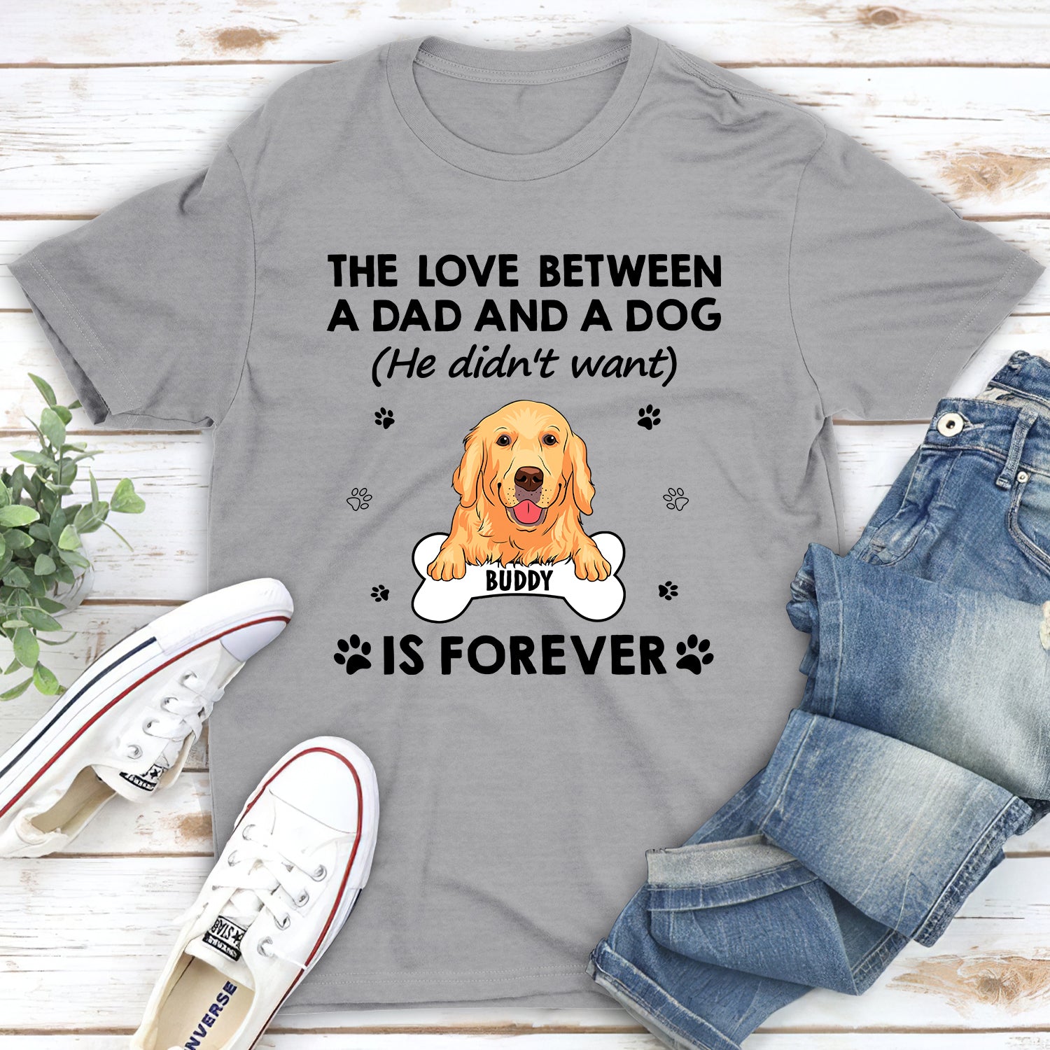 Love Between - Personalized Custom Unisex 5.3 oz T-shirt for Pet Lovers