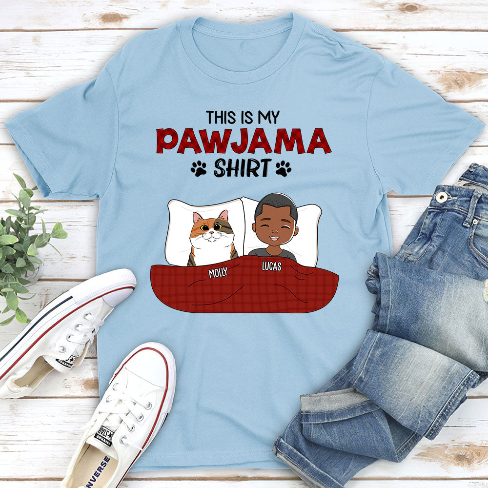 Personalized Custom Unisex Pawjama Shirt - Perfect Gift T-shirt
