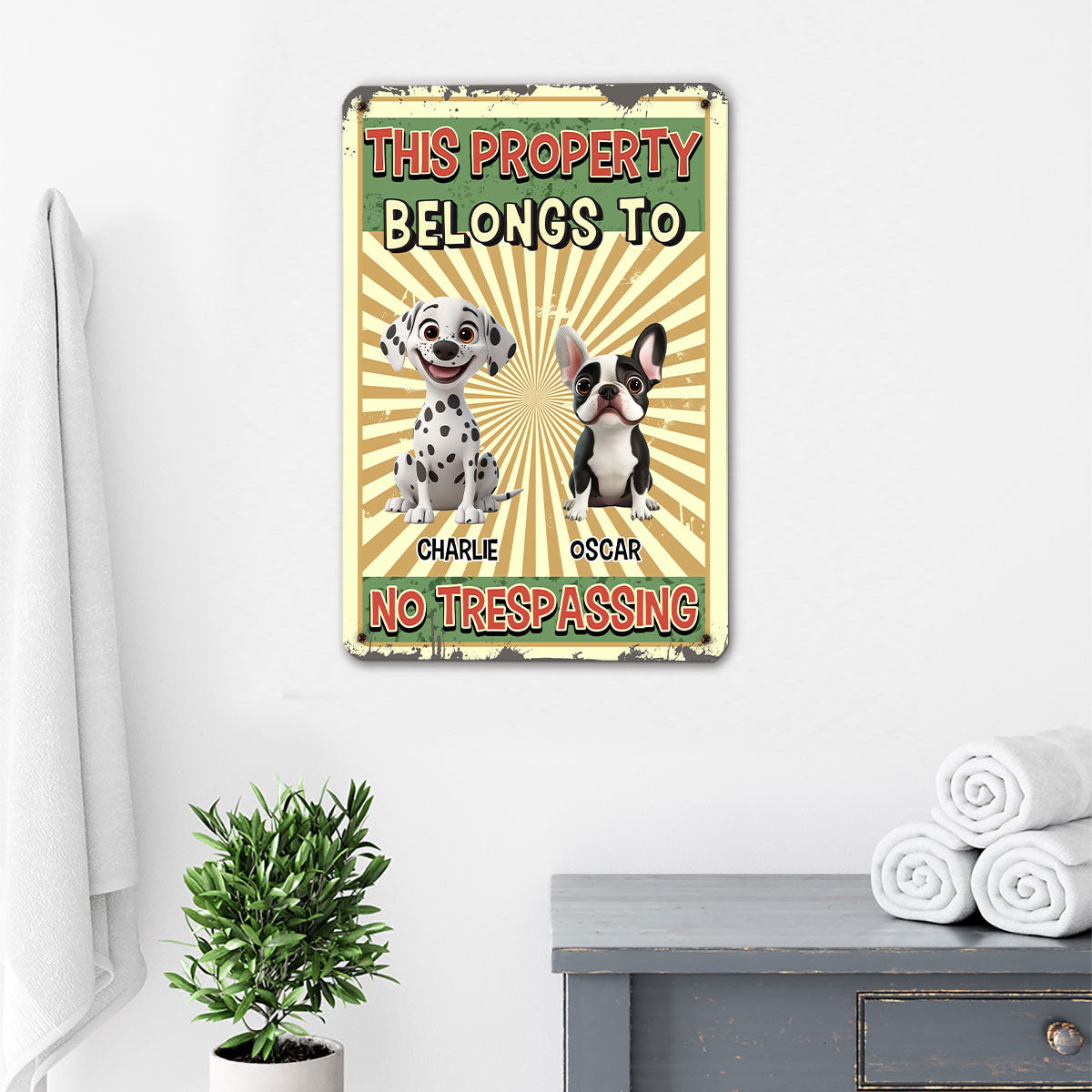 Warning You - Stunning Personalized Custom Metal Sign for Home and Office