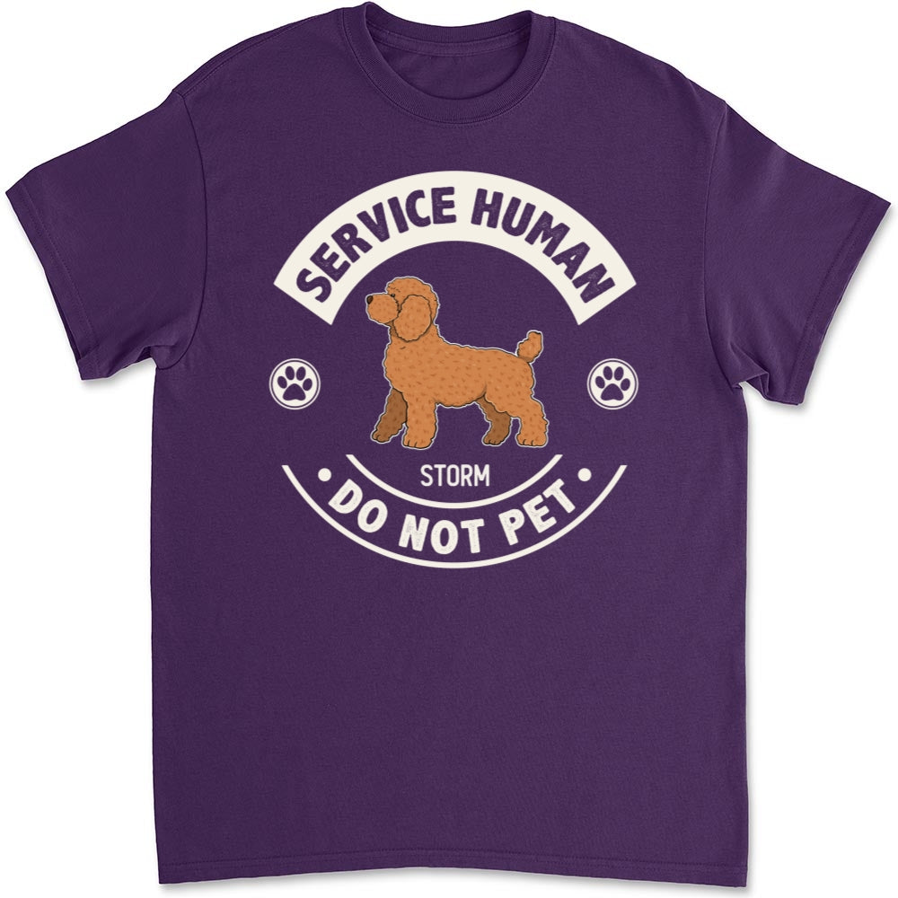 Service Human Dogs - Personalized Custom Unisex 5.3 oz T-Shirt for Pet Lovers