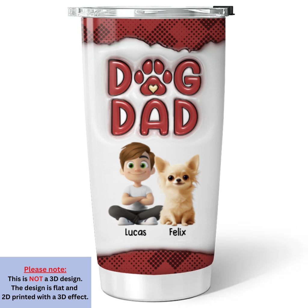 Revitalize Your Boring Life with Personalized Custom 3D Inflated Effect 20oz Stainless Steel Tumbler