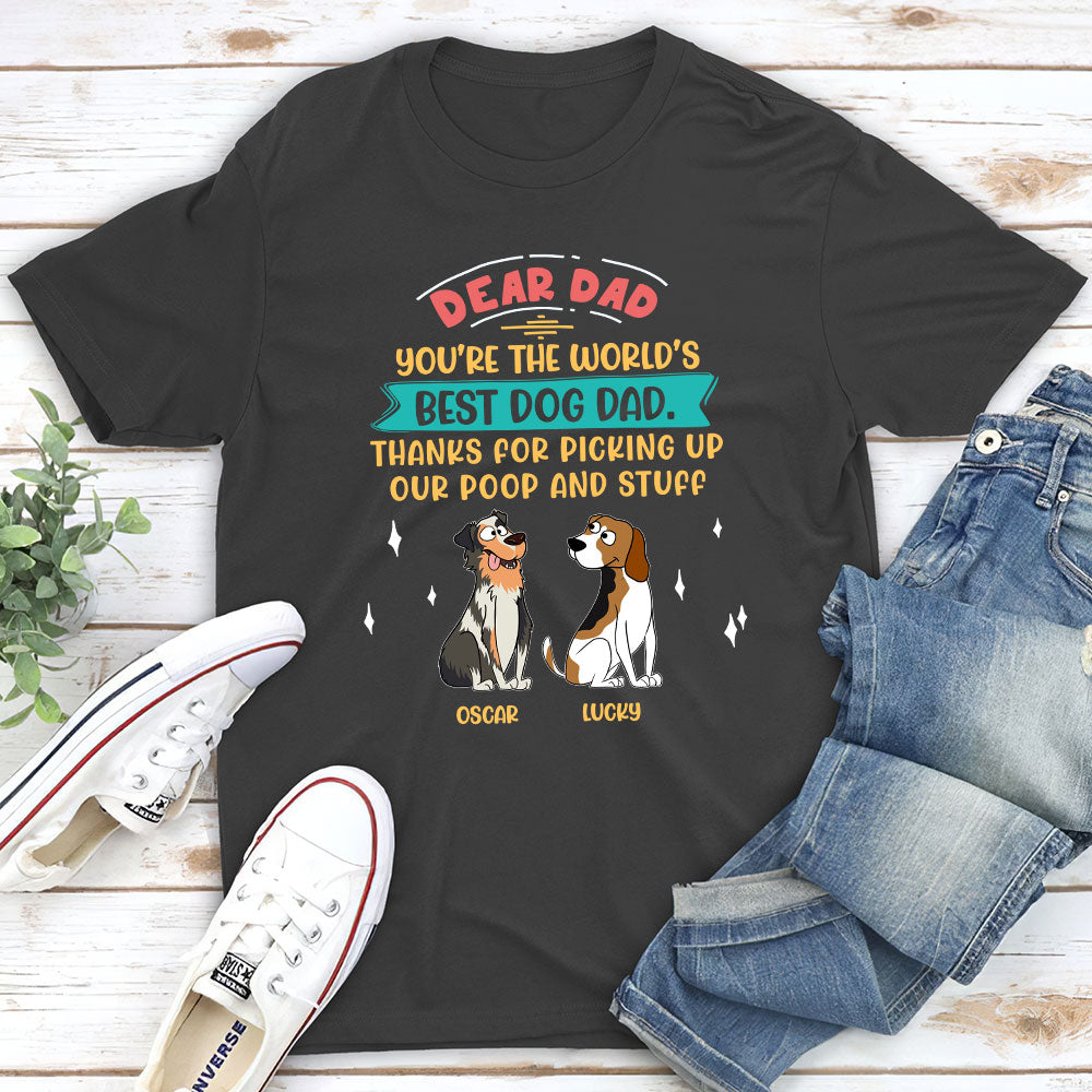 Personalized Custom Unisex 'Picking Up My Poop And Stuff' T-shirt - Ideal Gift for Pet Lovers