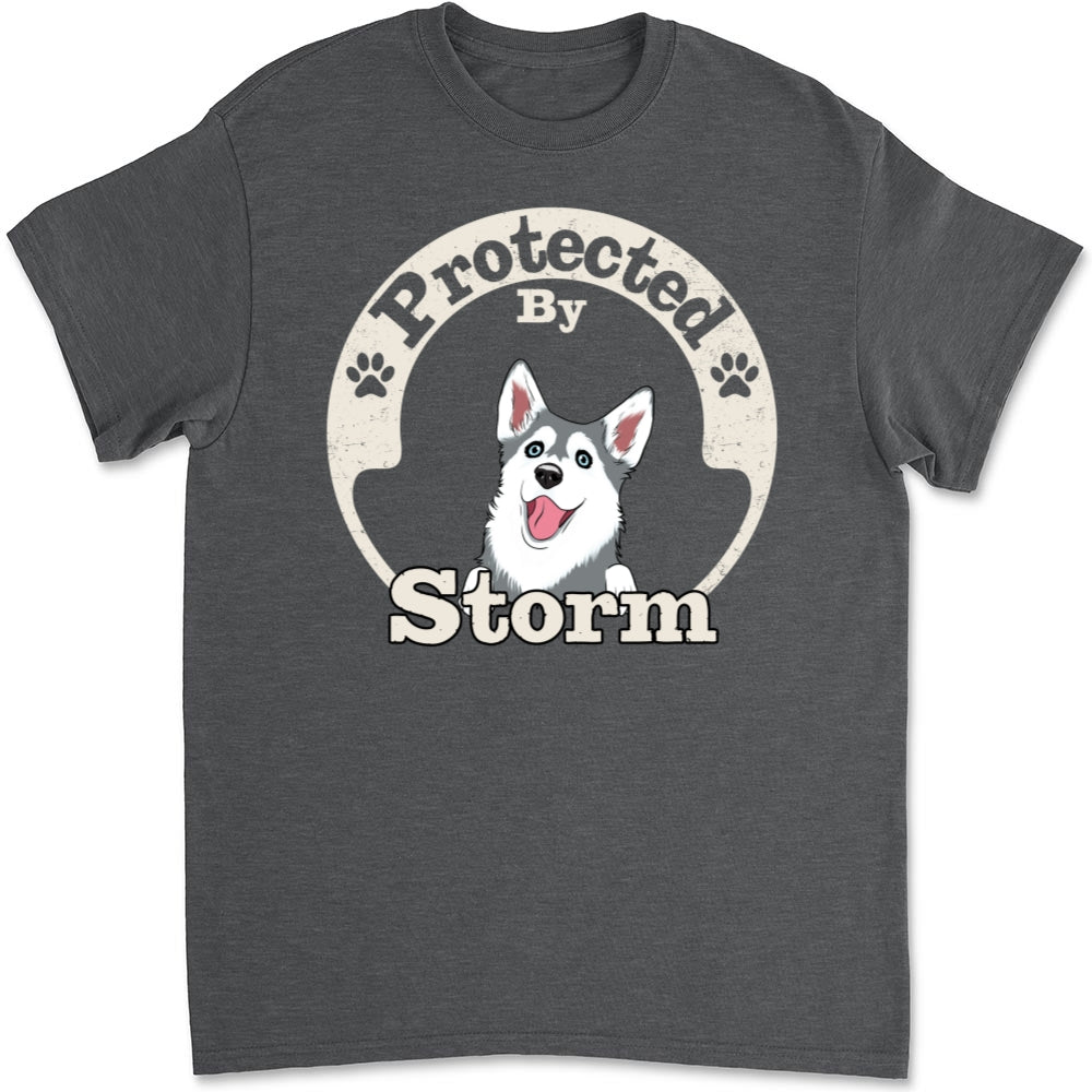 My Protector - Customizable Personalized Unisex 5.3 oz T-Shirt for Pet Lovers