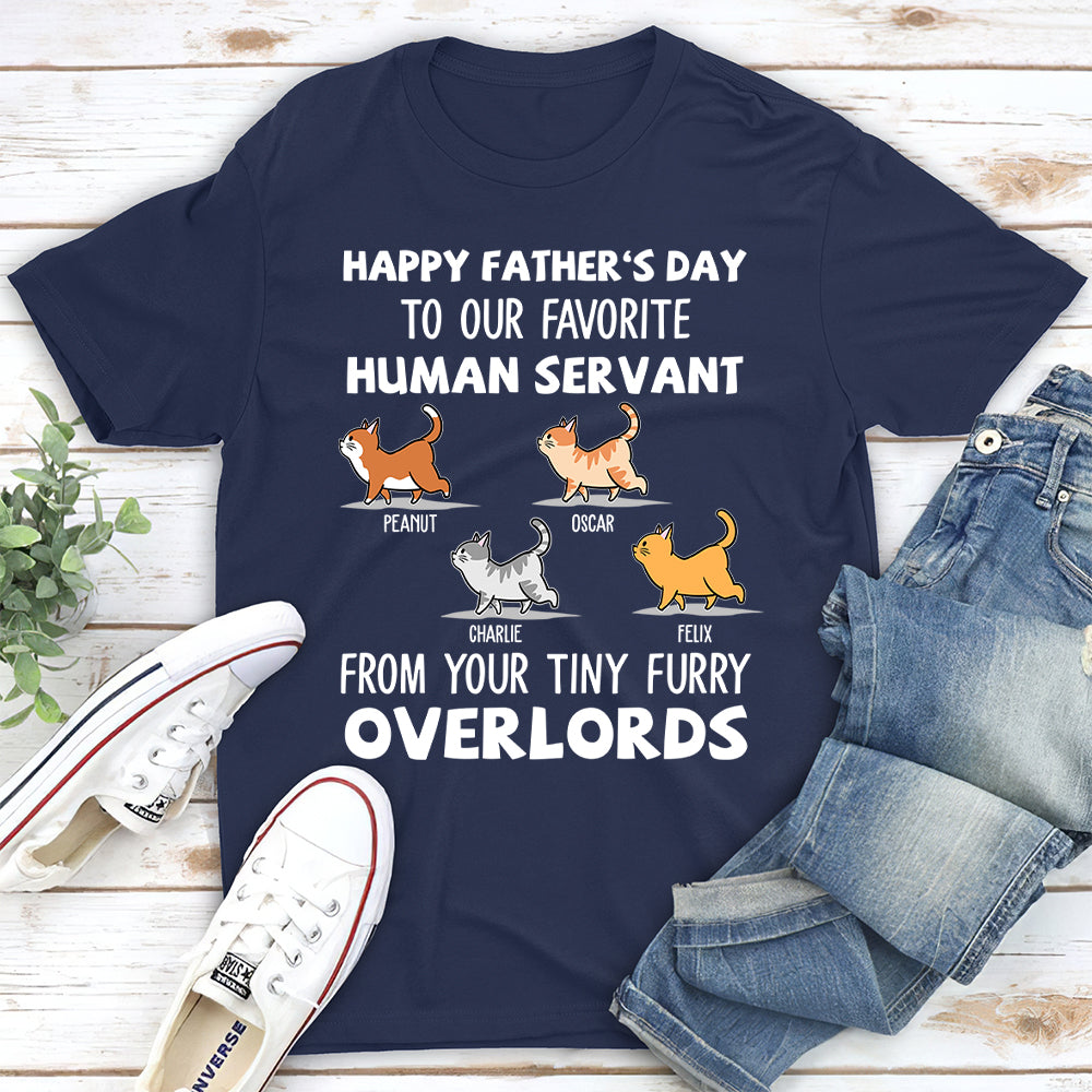 Unique Personalized Custom Unisex Human Servant T-shirt for Pet Lovers