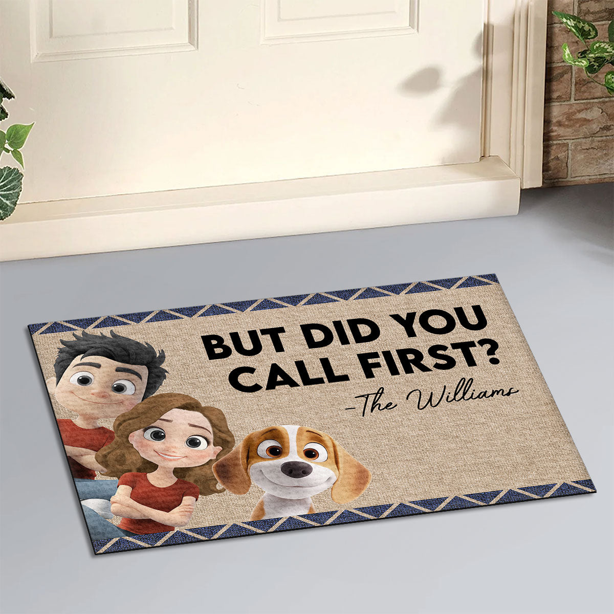 But Did You - Personalized Custom Pet Doormat with Sublimation Printing and Multiple Size Options