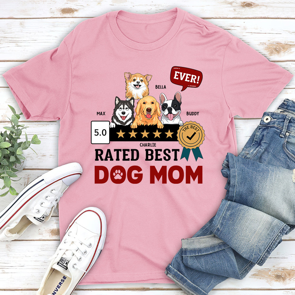 The Ultimate Personalized Custom Unisex T-Shirt for the Best Dog Mom Ever