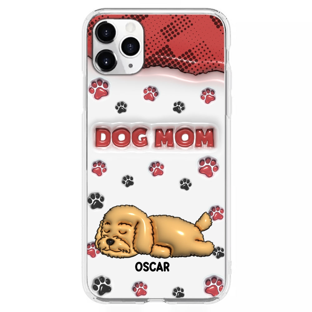 Dog Mom Version 2 - Exquisite Personalized Custom 3D Inflated Effect Phone Case for Fashion - Forward Dog Lovers