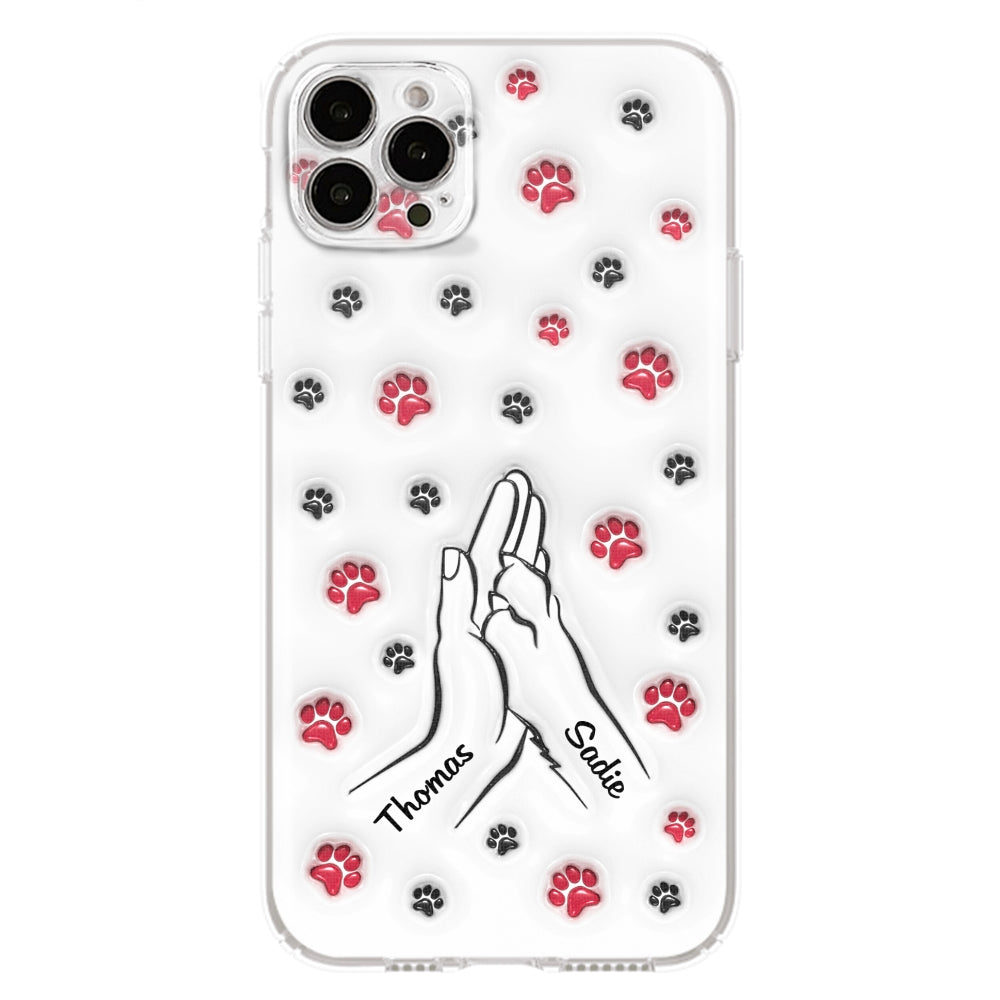 Personalized Custom 3D Inflated Effect Paw And Hand Design Phone Case for Smartphones