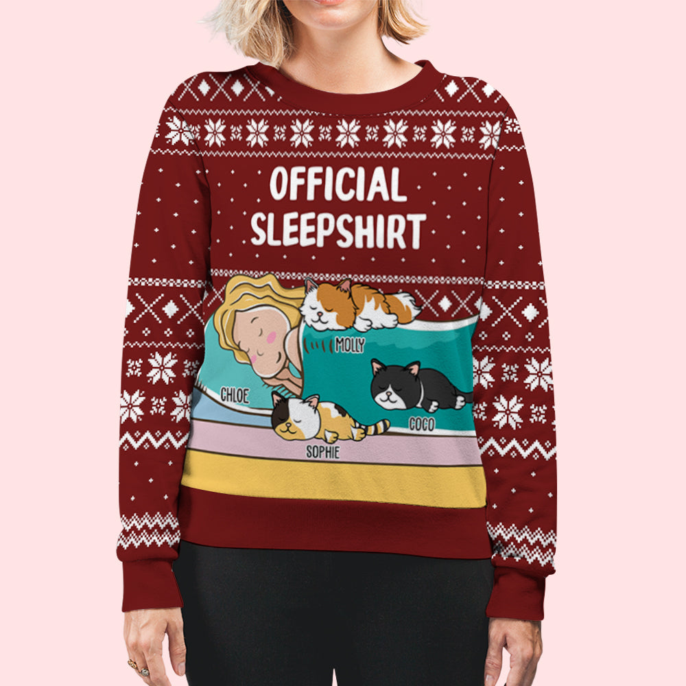 Personalized Custom All-Over-Print Cat Sleepshirt - Ideal Gift for Pet Lovers
