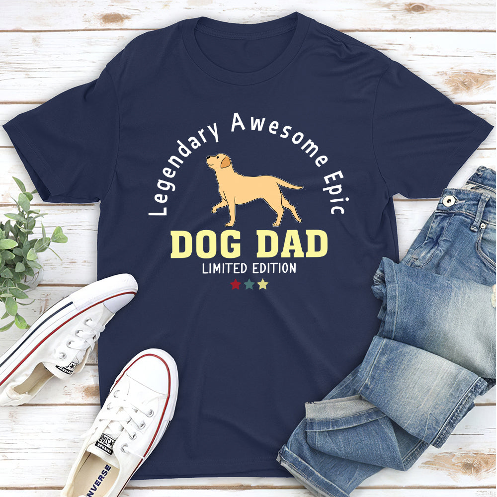 Exclusive Limited Edition Personalized Custom Unisex Dog Dad T-shirt