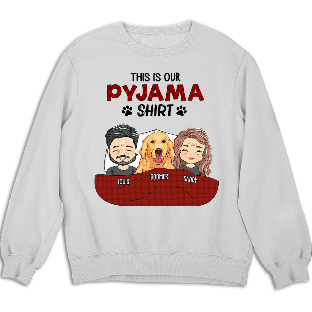 Personalized Custom Couple Pyjama Shirts - Unisex 8.0 oz Sweatshirt