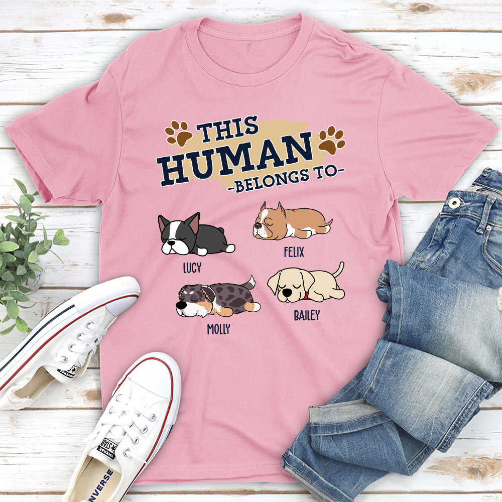 This Human Version 2 - Personalized Custom Unisex 5.3 oz T-shirt for Pet Lovers