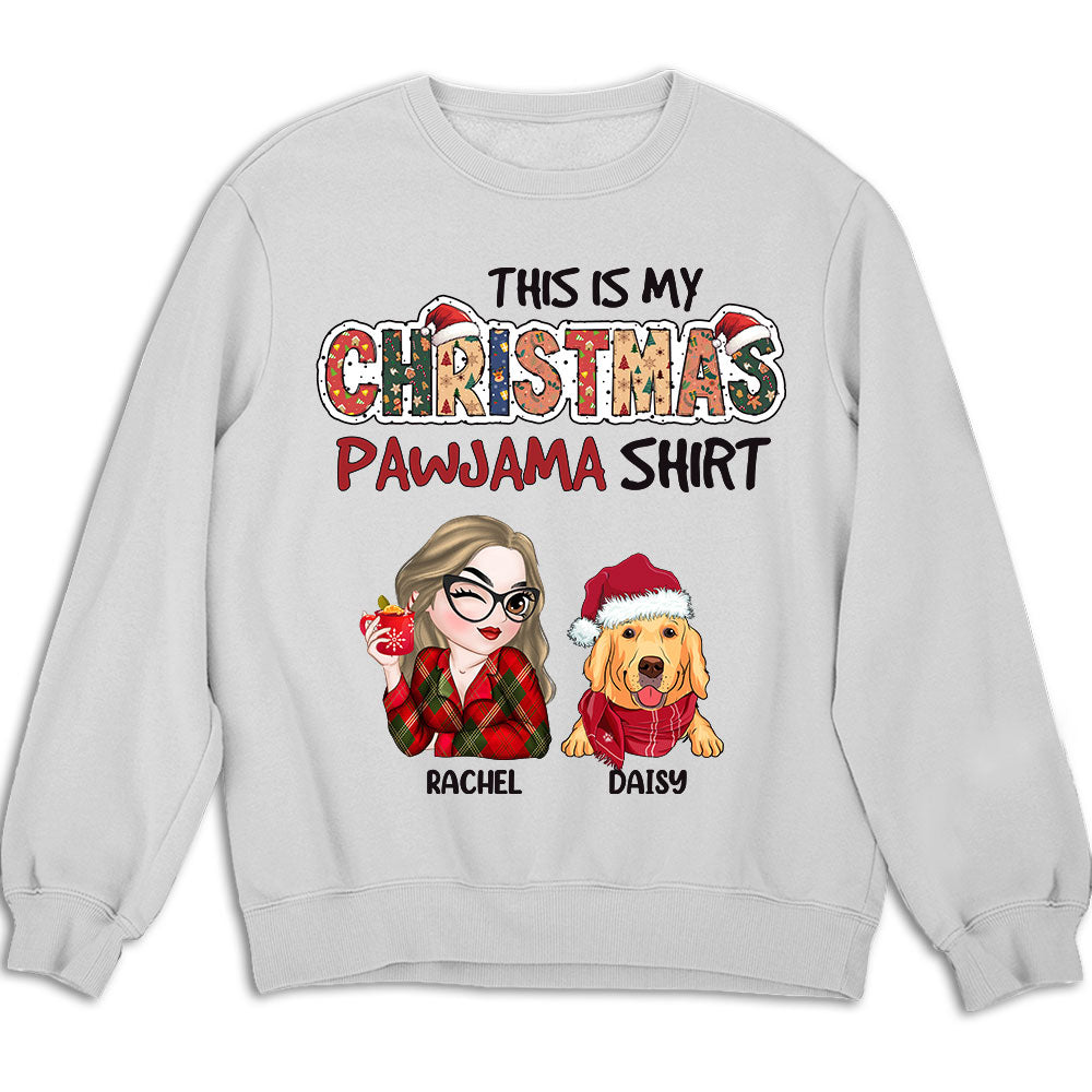 Personalized Custom Christmas Pawjama Unisex 8.0 oz Sweatshirt