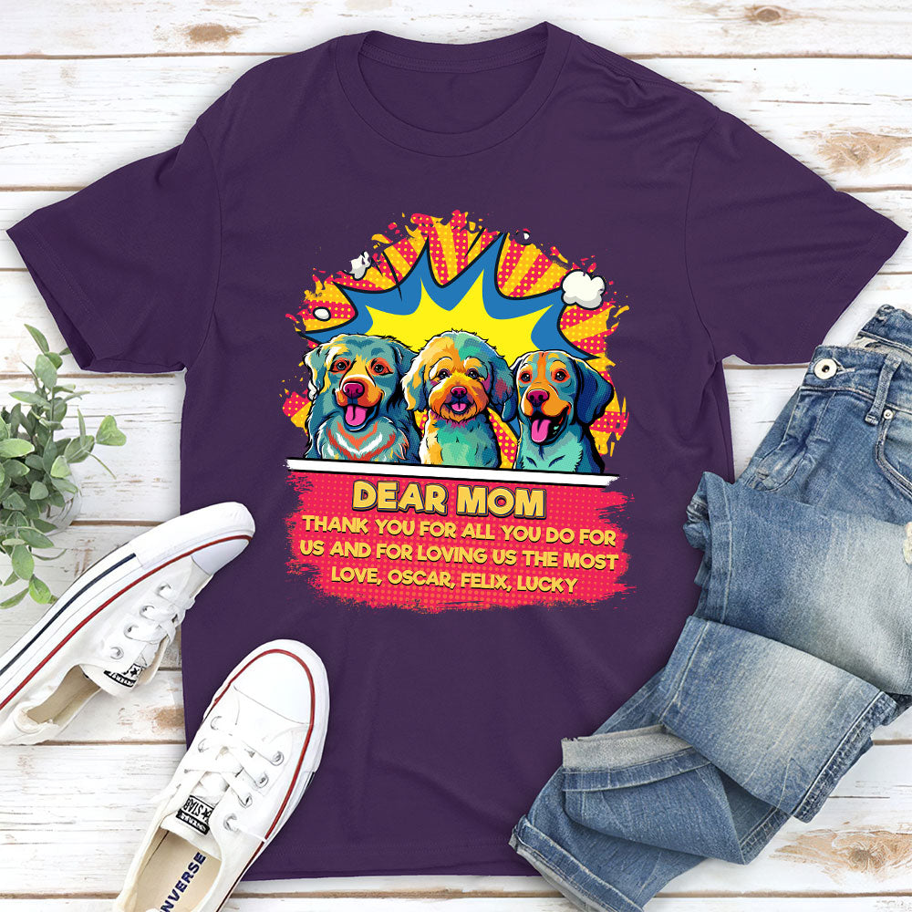 For Loving Me Most - Personalized Custom Unisex Cotton Blend T-shirt for Pet Lovers