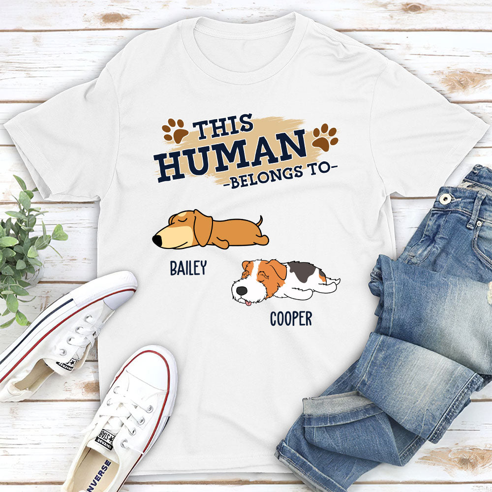 This Human Version 2 - Personalized Custom Unisex 5.3 oz T-shirt for Pet Lovers