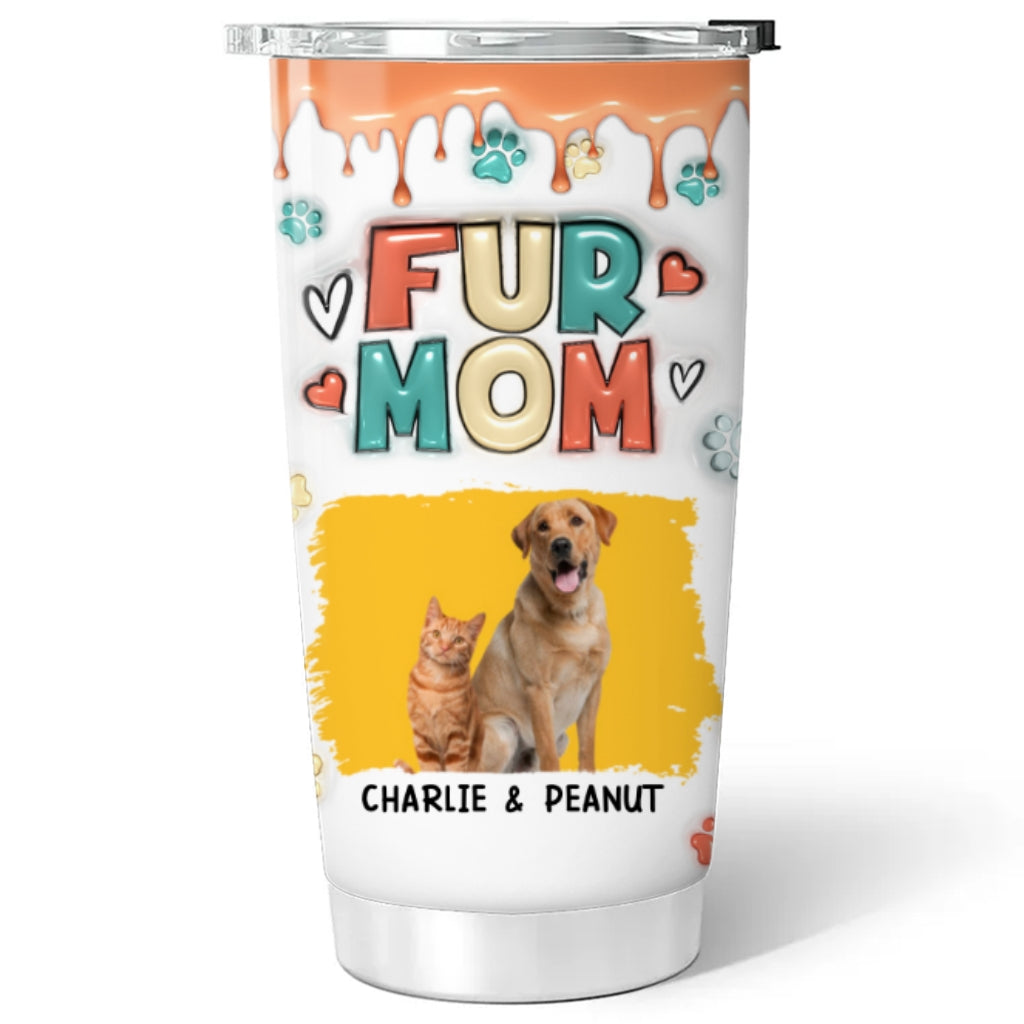 Personalized Custom 3D Inflated Effect Tumbler for Pet Moms - Ideal Photo Tumbler