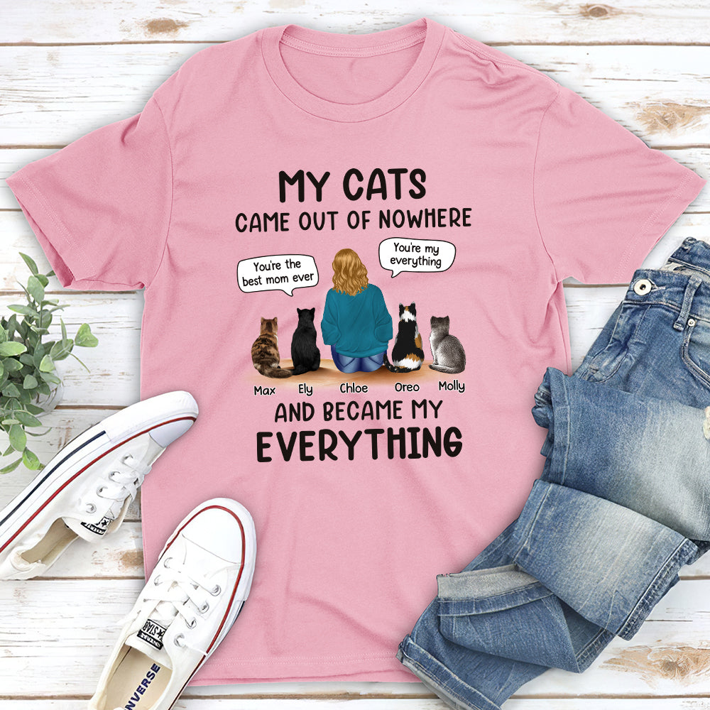 Cats Are My Everything - Customizable Unisex 5.3 oz Personalized T-shirt for Cat Lovers