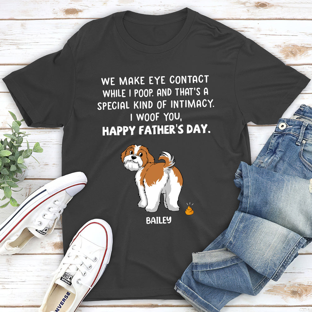 I Poop - Personalized Custom Unisex 5.3 oz Heavy Cotton T-shirt for Pet Lovers