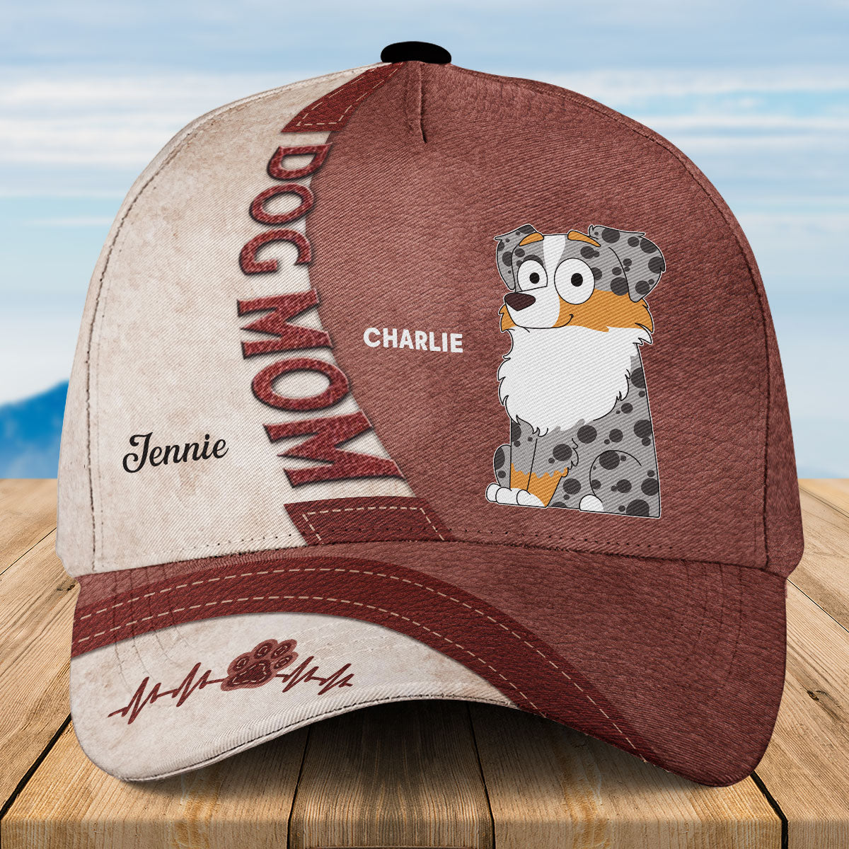 Love Dog - Customizable Personalized Premium Polyester Cap for Dog Owners