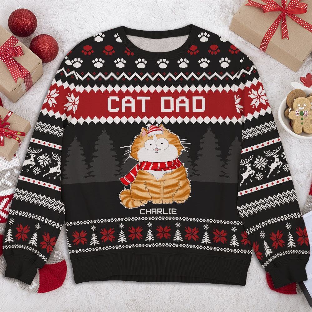 Funny Customizable Cat Grandma All-Over-Print Unisex Sweatshirt - Ideal Gift for Pet Lovers