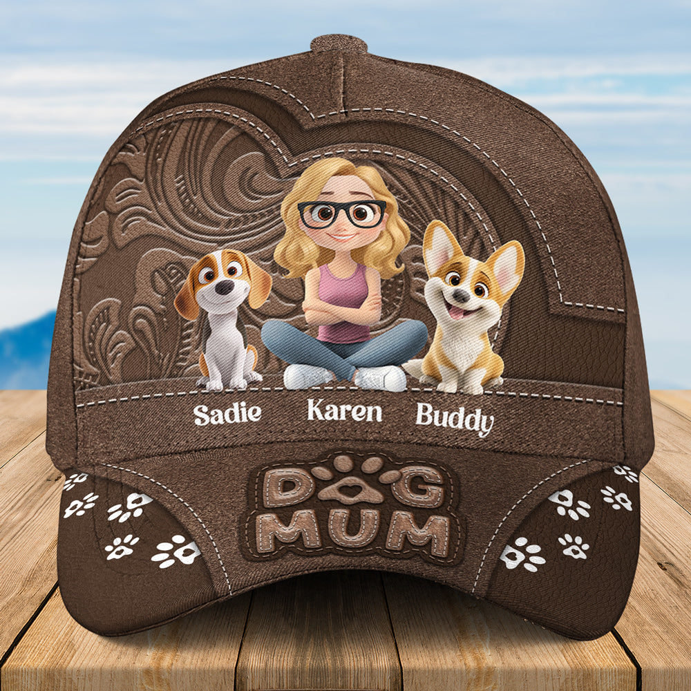 Chibi Cartoon Dog Mom - Personalized Custom Premium Comfort Classic Cap for Ultimate Sun Protection