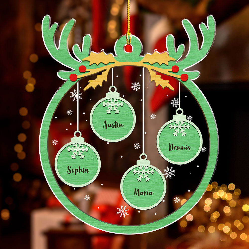 Red Paw Charm 2 - Exquisite Personalized Custom Acrylic Christmas Ornament