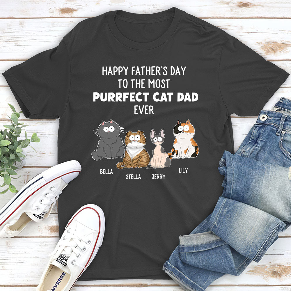 Purrfect Cat - Personalized Custom Unisex 5.3 oz T-shirt for Pet Lovers