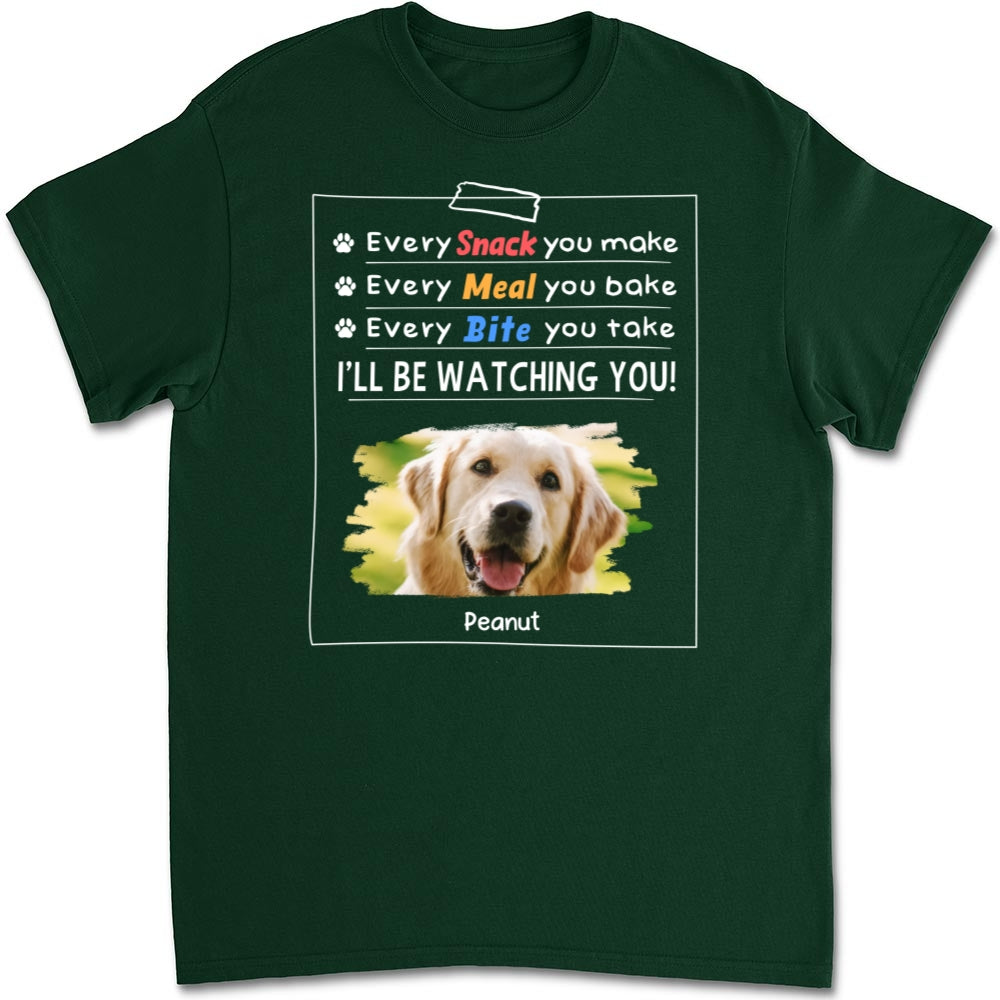 Personalized Custom Unisex 'I Will Be Watching You' Photo T-shirt - Ideal Gift for Pet Lovers