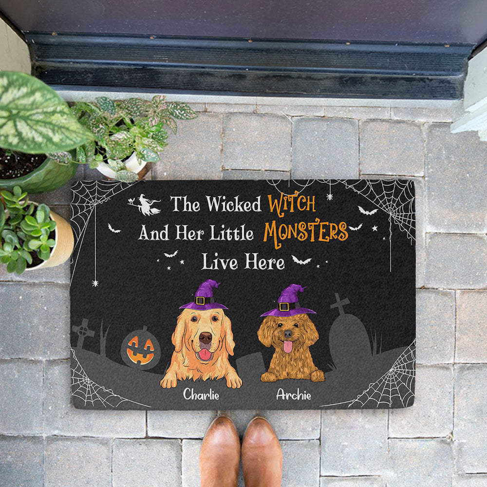 Little Monster - Customizable Personalized Doormat with Dog's Picture