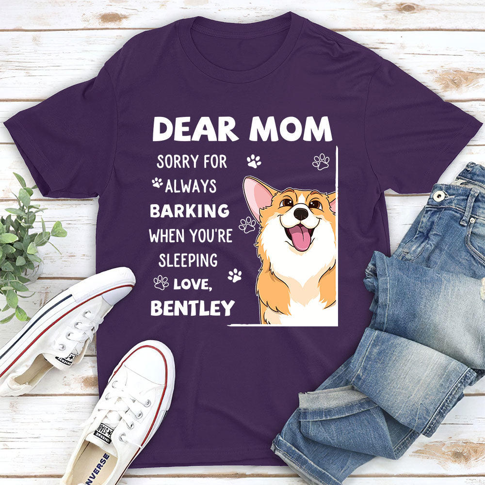 Sorry For - Personalized Custom Unisex 5.3 oz Heavy Cotton T-shirt for Pet Lovers