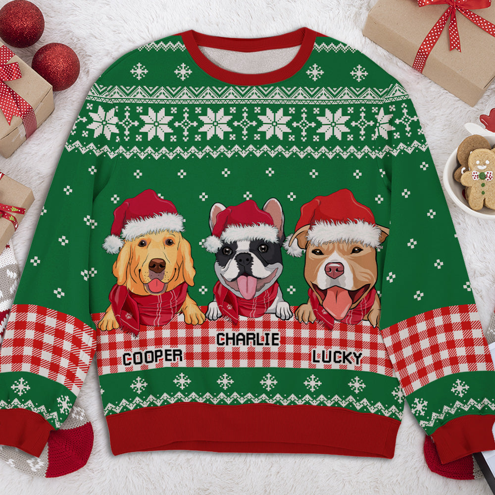 Stylish Plaid Winter - Personalized Custom All-Over-Print Unisex Sweatshirt