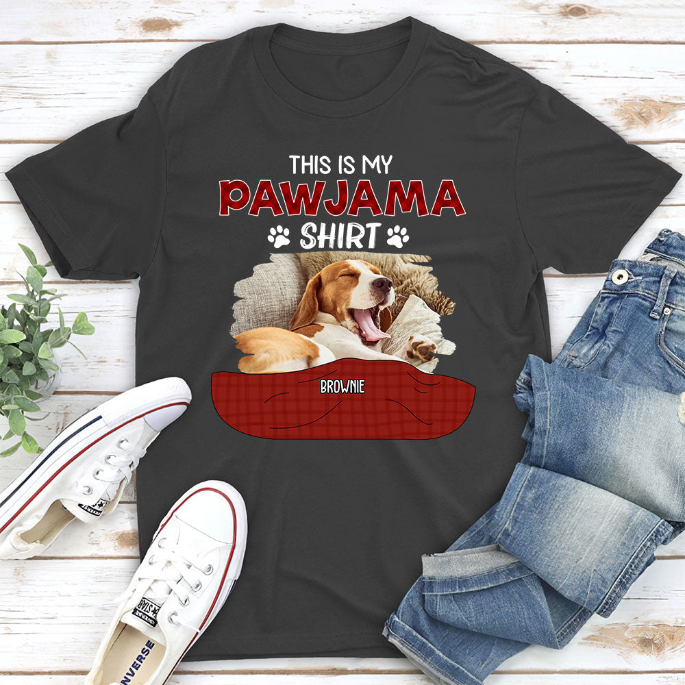 Personalized Custom Unisex Pajama Shirt Version 3 Photo T-shirt - Ideal Gift for Pet Lovers