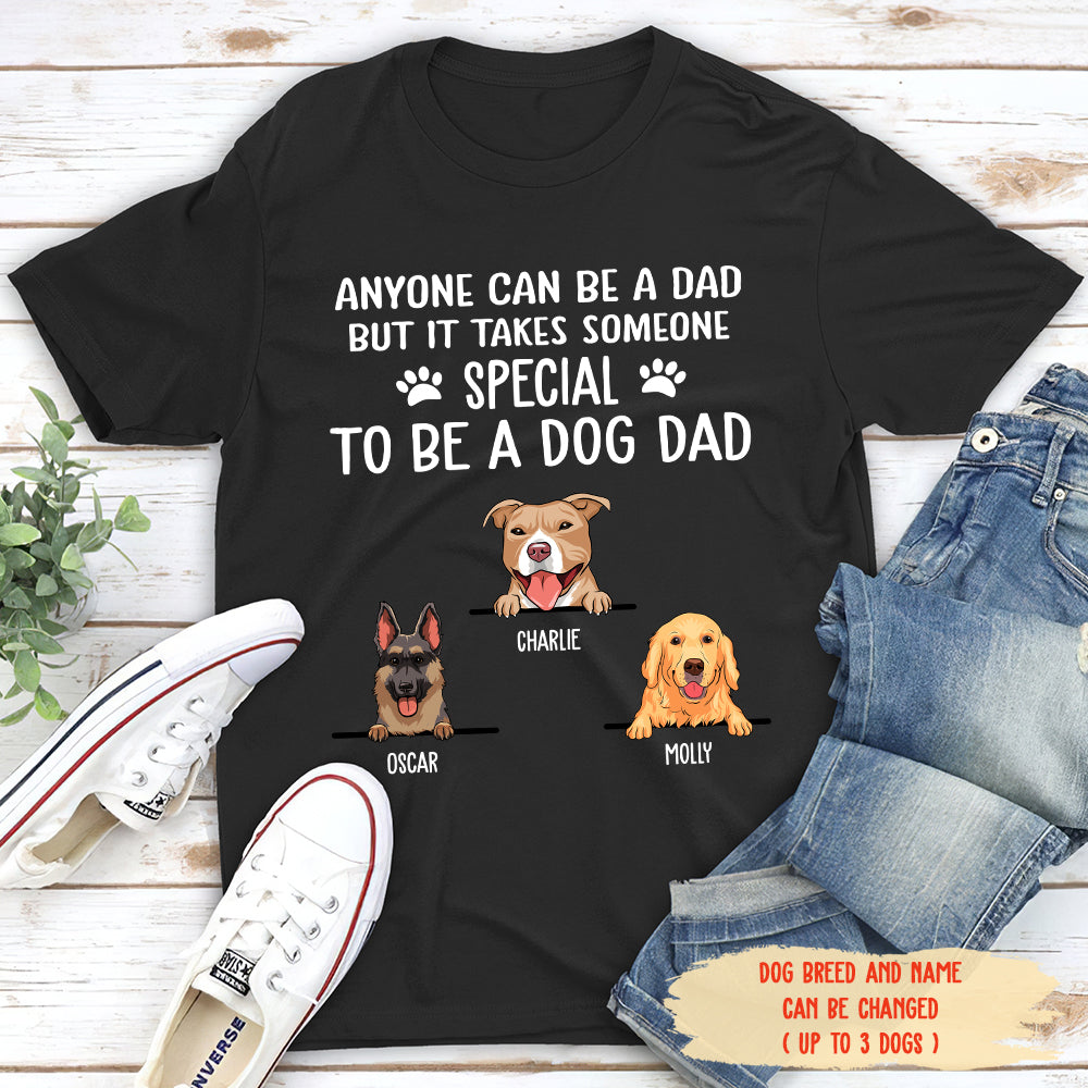Exclusive Personalized Custom Unisex Dog Dad T-shirt - Ideal Gift for Pet Lovers