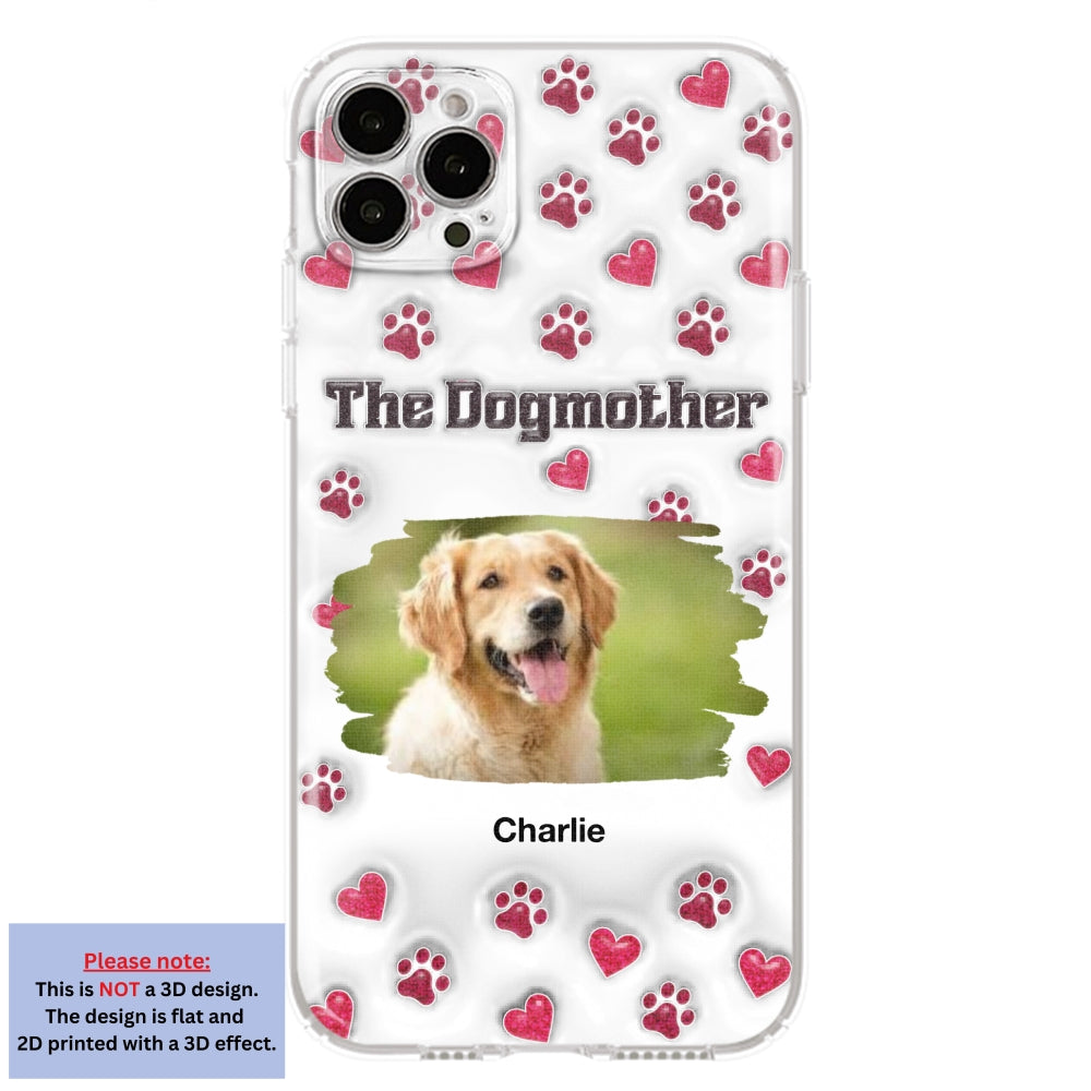 Slay Cartoon Dog Mother Photo - Personalized Custom 3D Inflated Effect Premium Phone Case for All Occasions