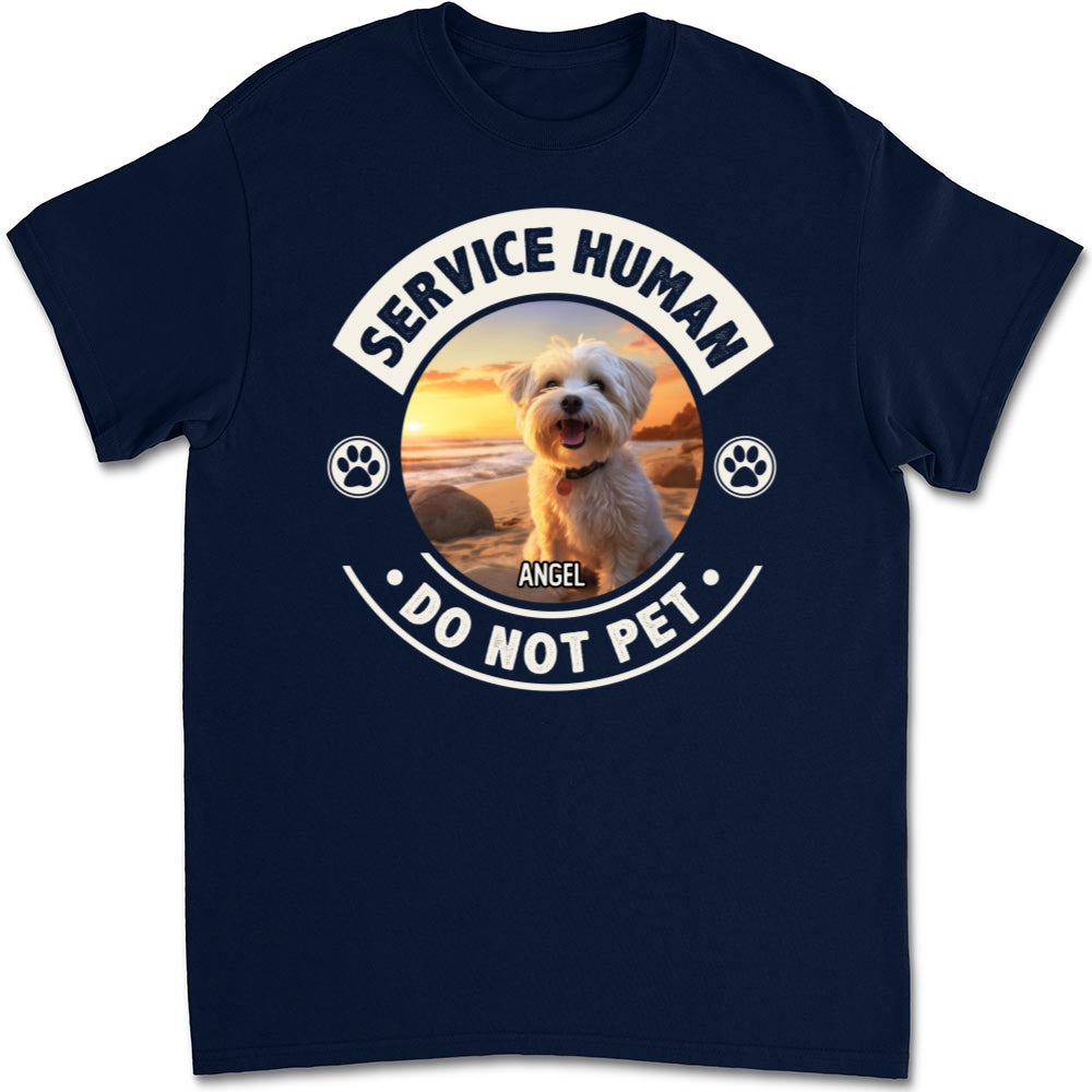Customizable Unisex Service Human and Dogs Photo Personalized T-Shirt