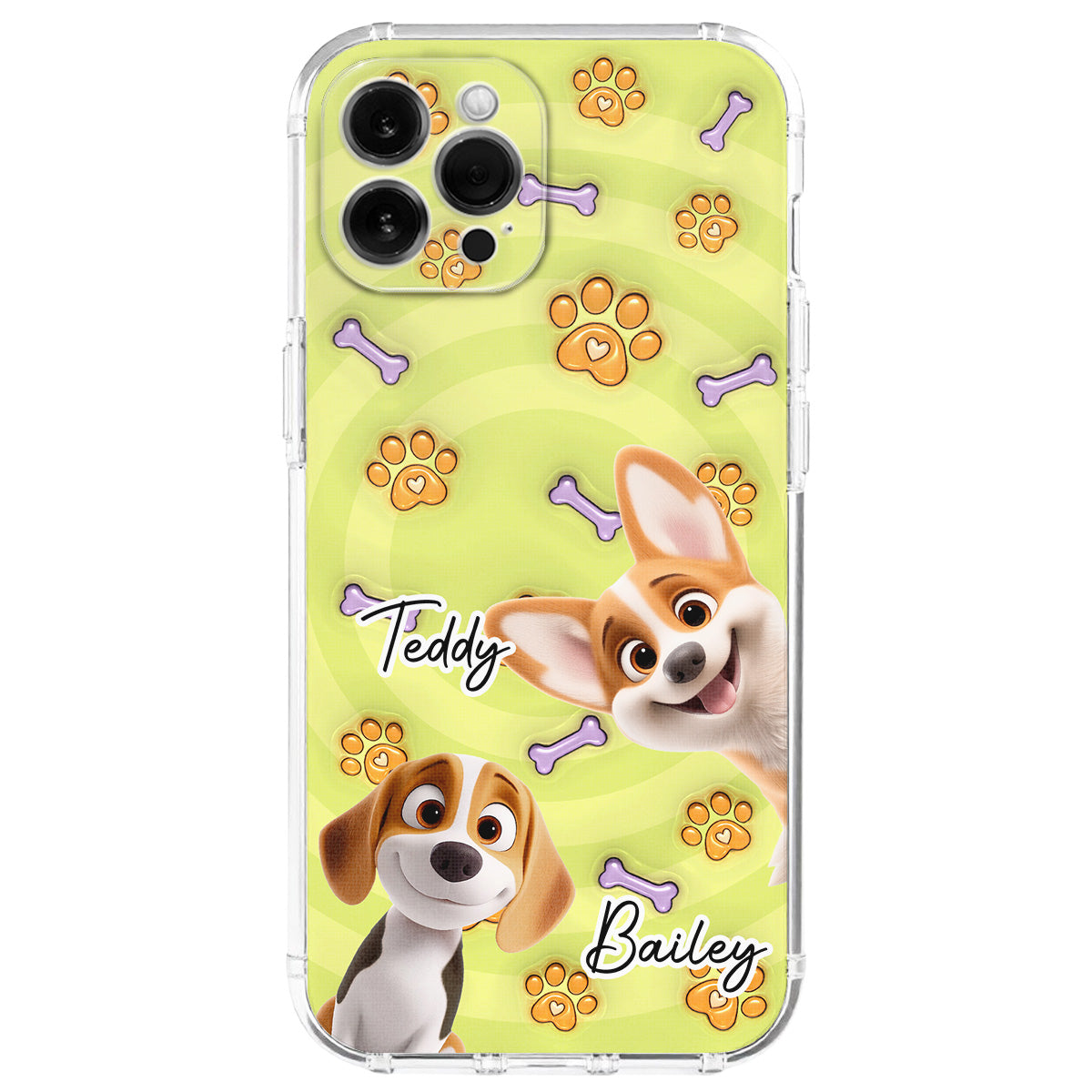 Exclusive Personalized Custom 3D Inflated Effect Phone Case - This Human Belongs To Us Cartoon Design
