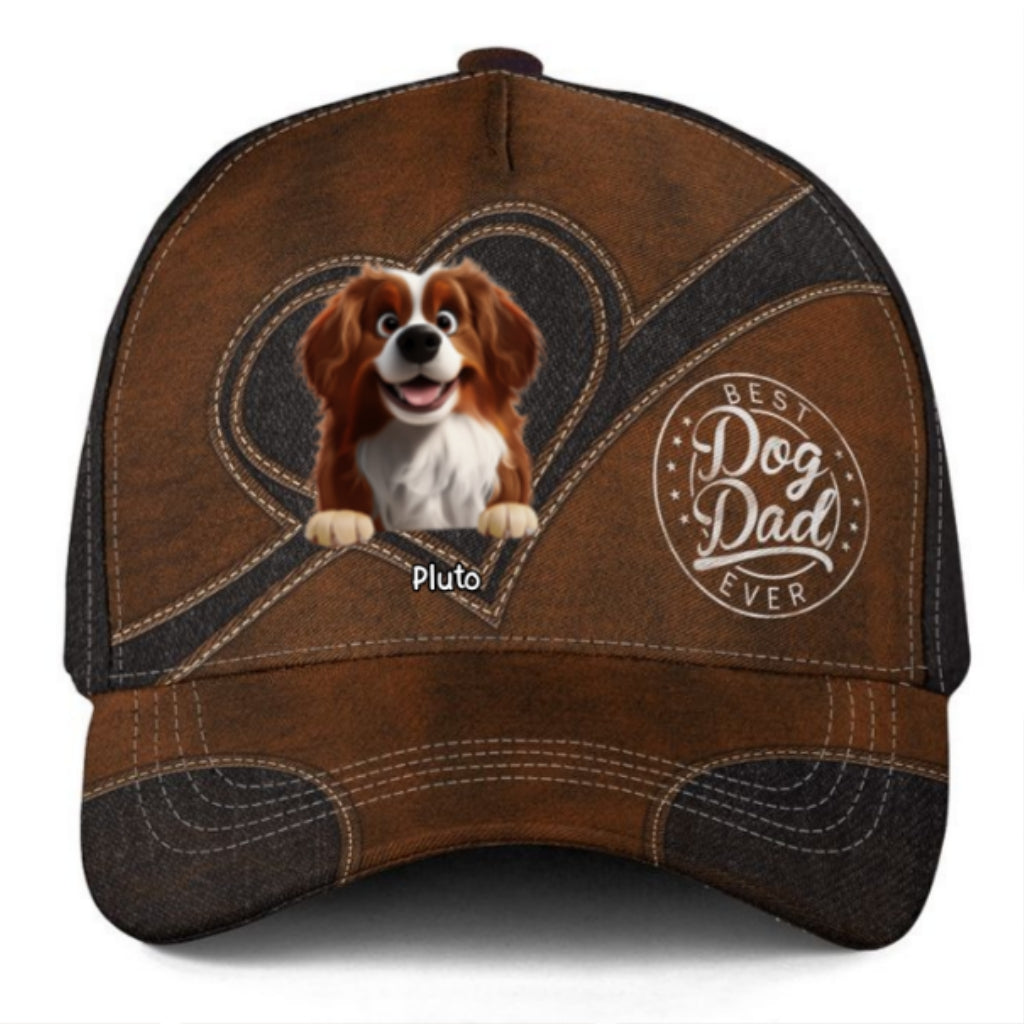 Best Dog Dad - Premium Personalized Custom Classic Adjustable Cap for Maximum Comfort