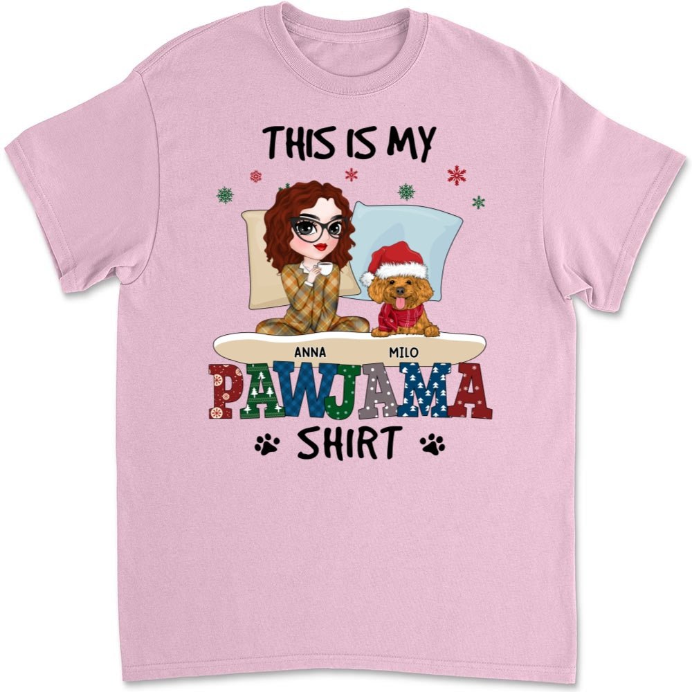 Pawjama Personalized Custom Unisex 5.3 oz Sleepshirt T-shirt - Ideal Gift for Pet Lovers
