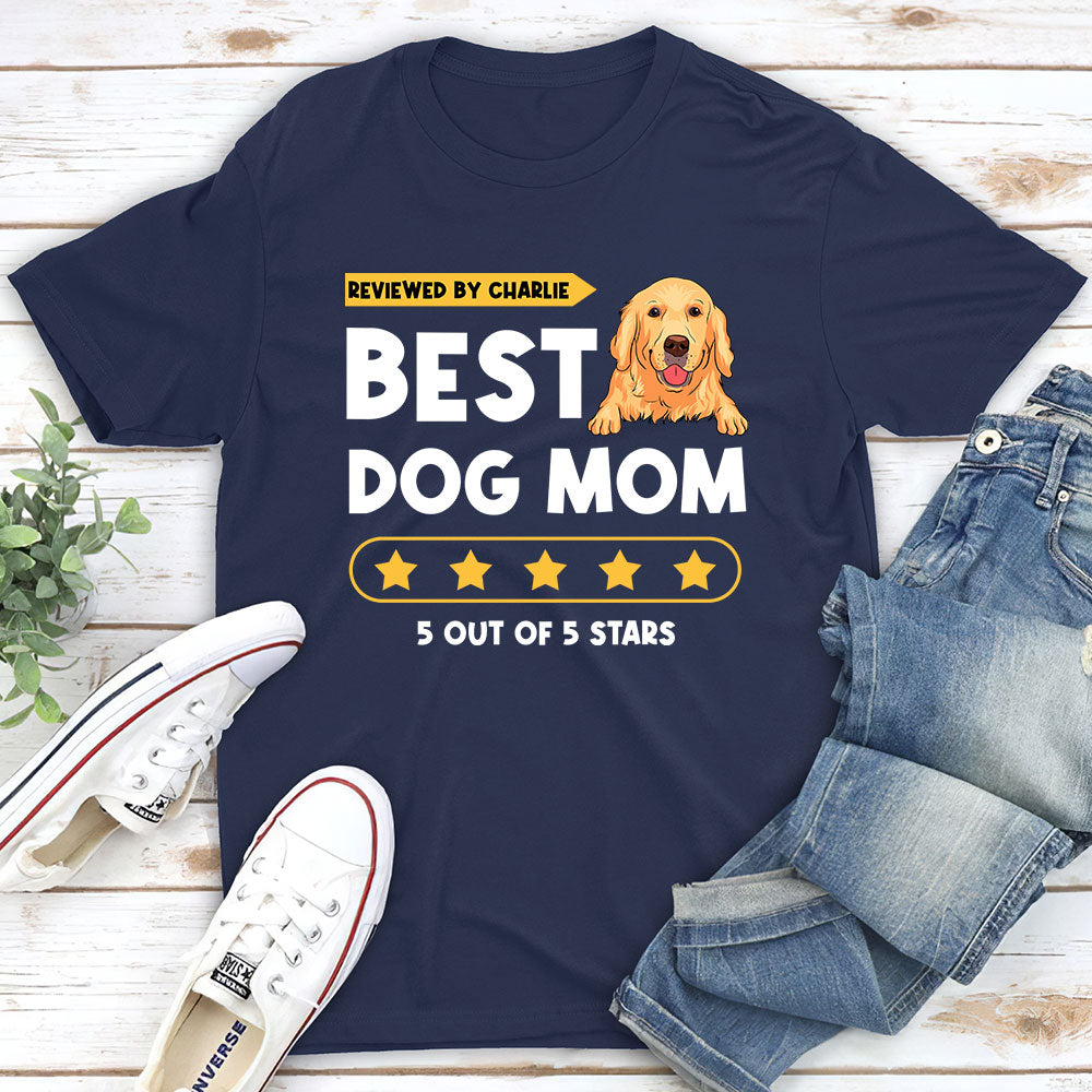 Dog Review - Personalized Custom Unisex Heavy Cotton T-shirt for Pet Lovers