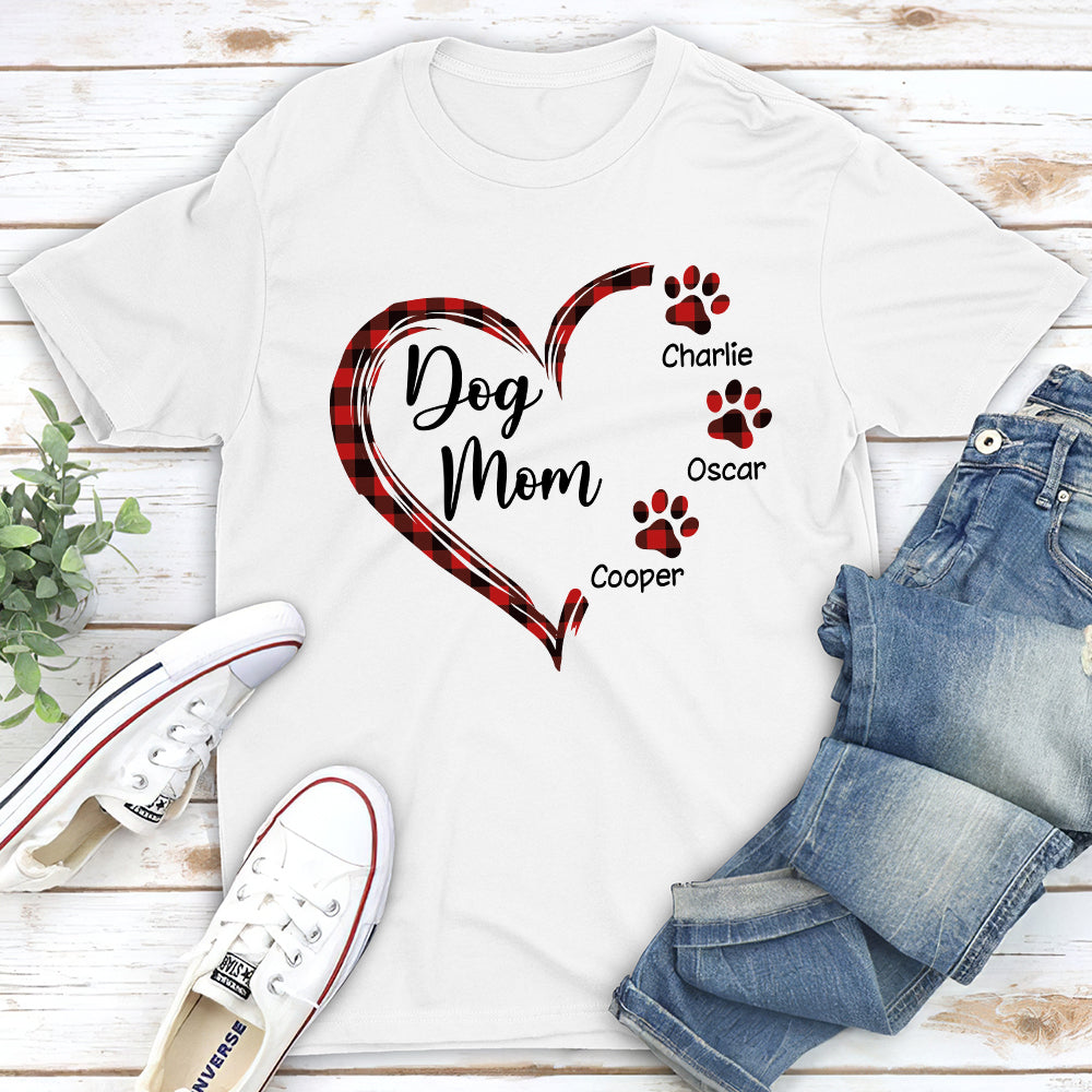 Dog Mom - Personalized Custom Unisex 5.3 oz T-shirt for Pet Lovers