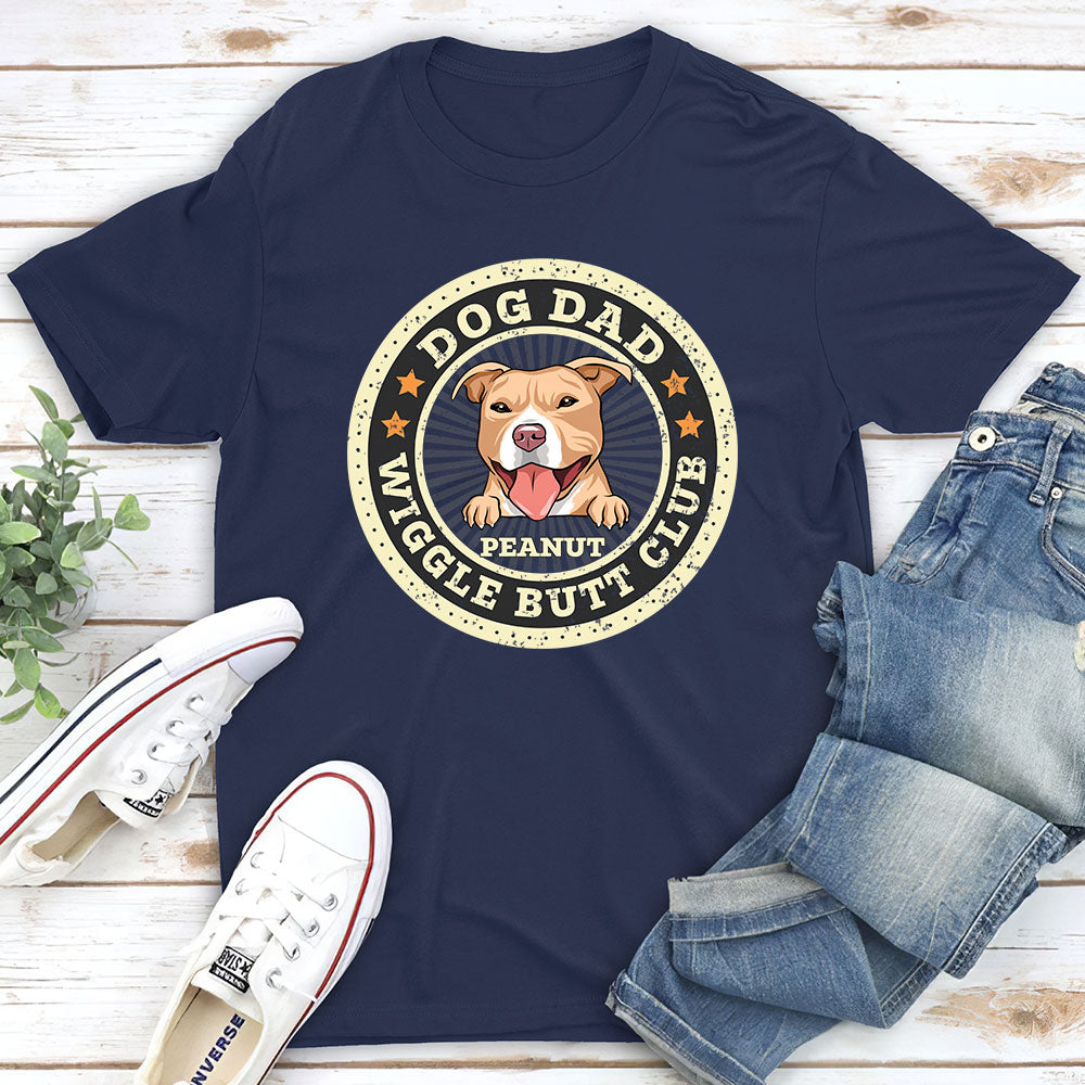 Wiggle Butt Club - Personalized Custom Unisex 5.3 oz T-shirt for Pet Lovers