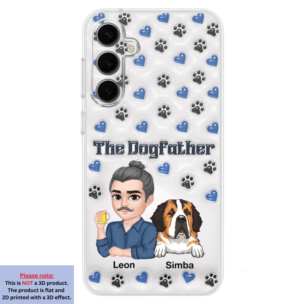 Stylish Dog Dad - Exquisitely Personalized Custom 3D Inflated Effect Smartphone Case