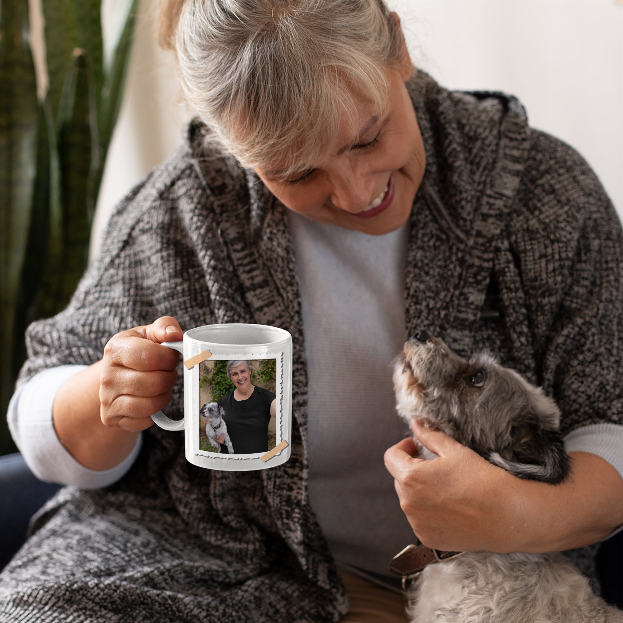 Thank You For Rescuing Me - Personalized Custom Photo 11oz/15oz Coffee Mug for Pet Lovers