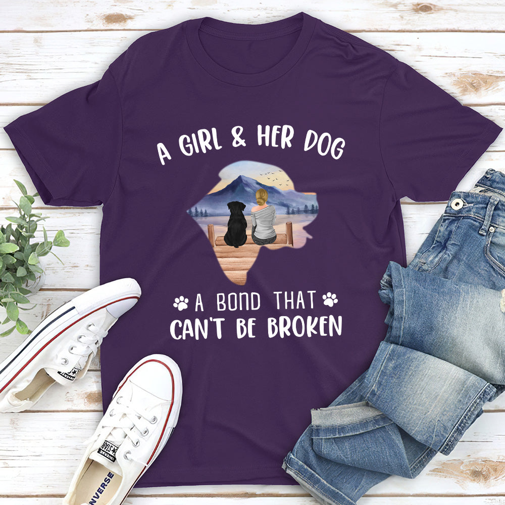 Unbreakable Bond - Personalized Custom Unisex 5.3 oz T-shirt for Pet Lovers