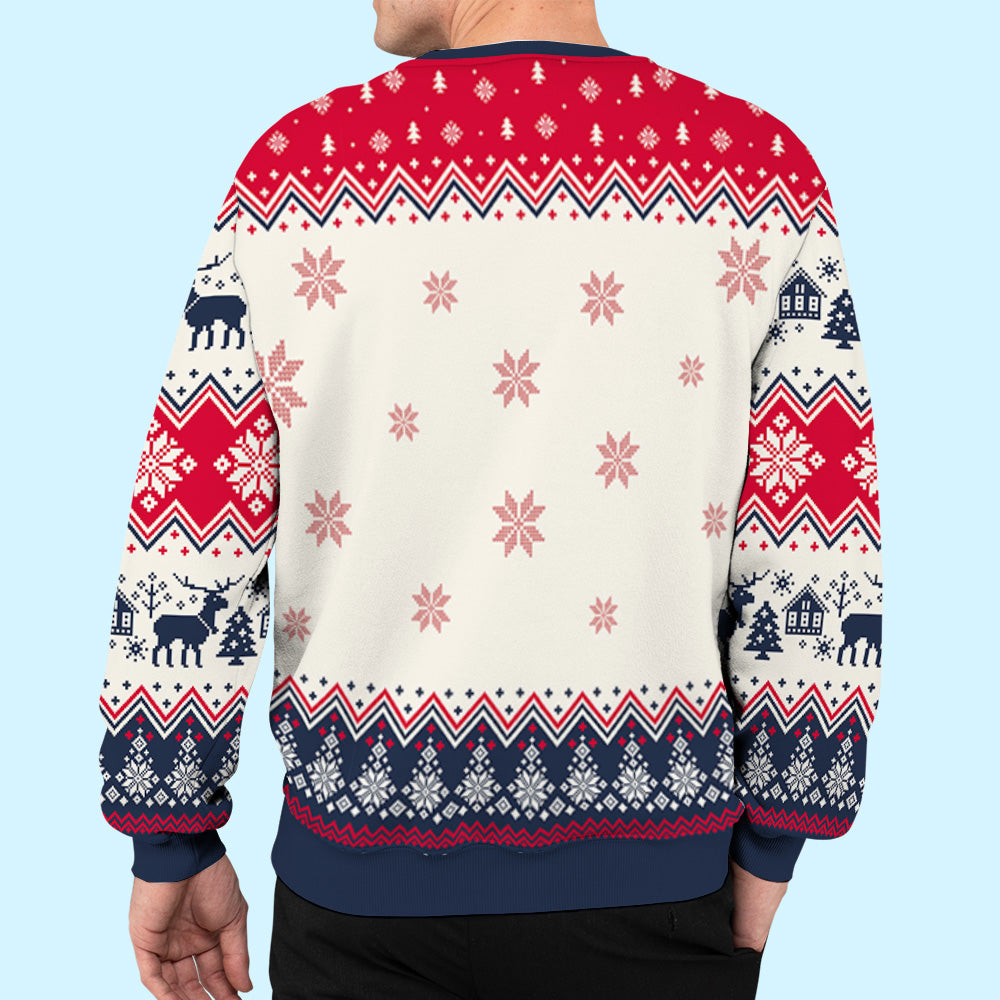 Tiny Furry Overlord - Customizable All-Over-Print Polyester Blend Unisex 8.8 oz Sweatshirt for Pet Lovers