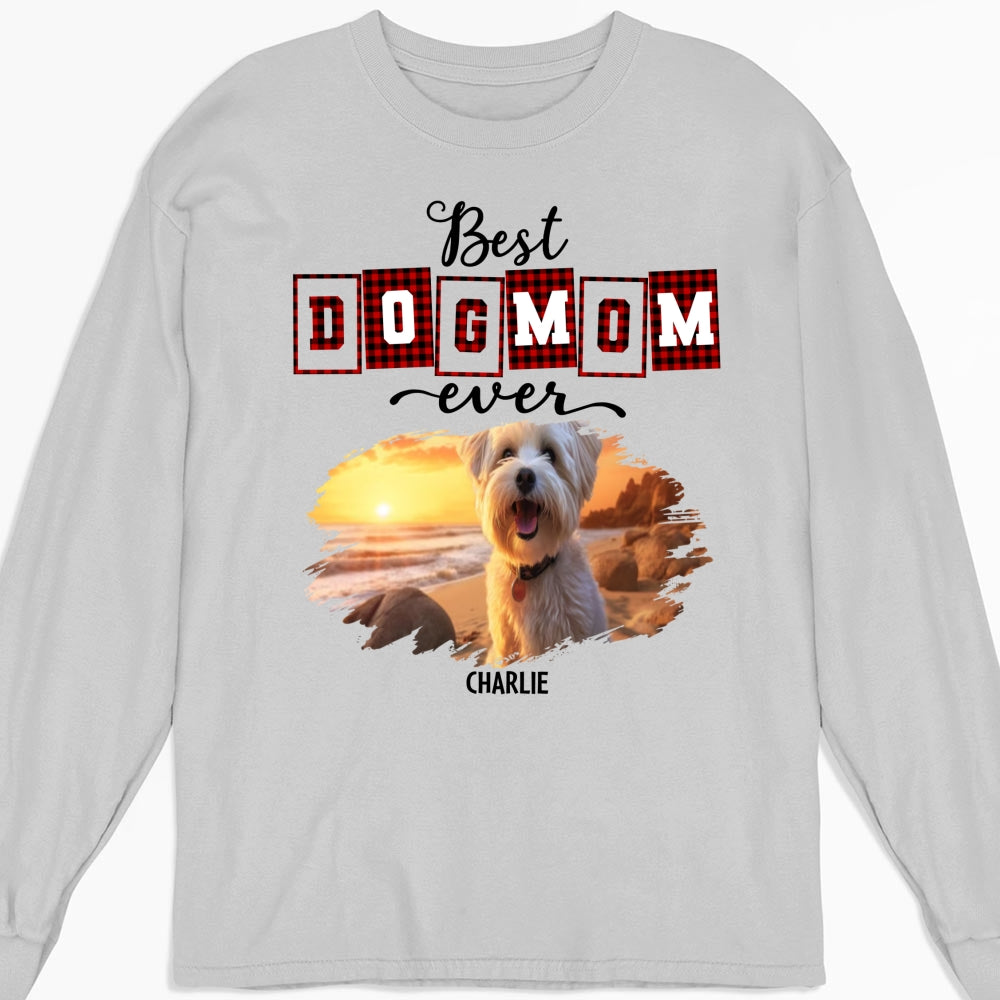 Best Mom Of The Year Personalized Custom Photo Long Sleeve Unisex T-shirt