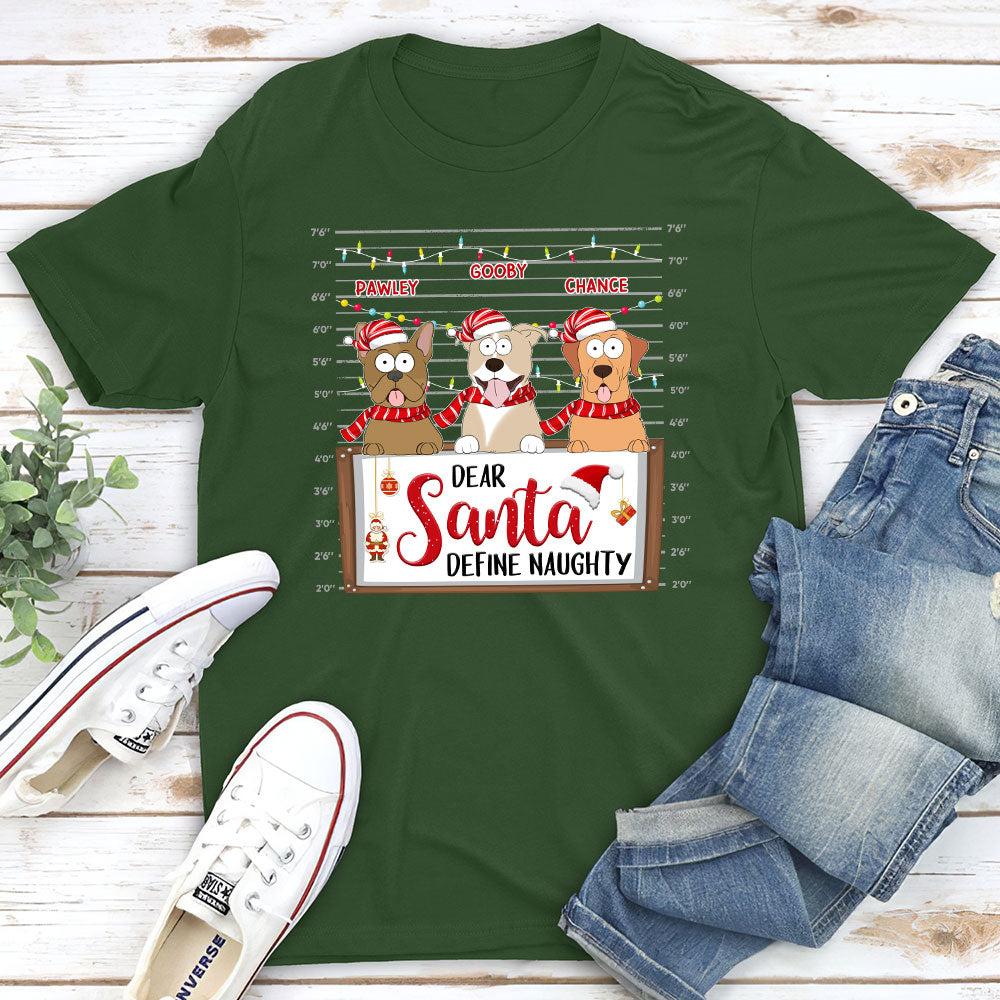 Define Naughty - Personalized Custom Unisex 5.3 oz T-shirt for Pet Lovers