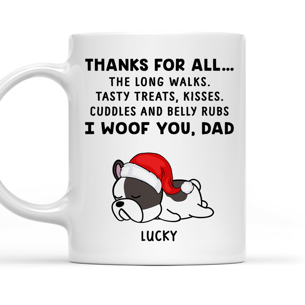 Personalized Custom Dog Thanks All Coffee Mug - Ideal Gift for Pet Lovers